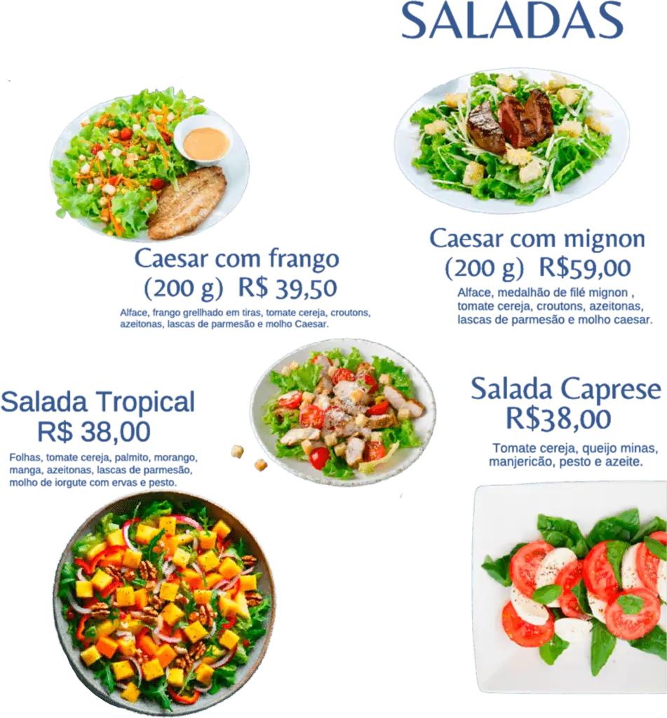 Cardapio Saladas