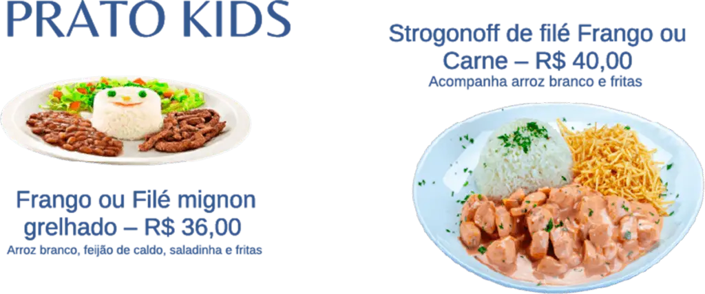 Cardapio Kids